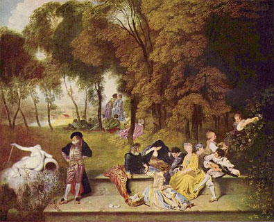Antoine Watteau rokoko