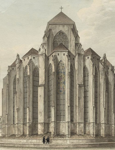 August von Bayer gotisk kirke