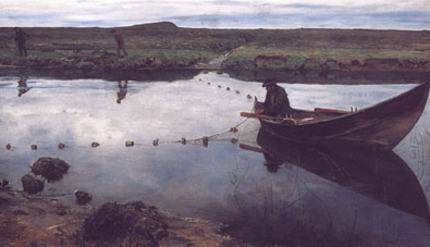 Eilif Peterssen-Laksefiskeren realisme